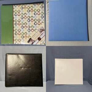 (LOT) Large Scrapbooking Supplies w/ Albums, Paper, Stamps & Crafting Tools